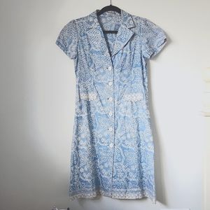 Women's Batik Blue Lightweight Dress